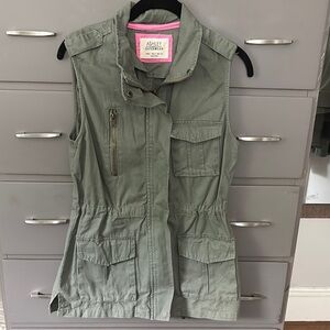Ashley By 26 International Outerwear Green Utility Vest